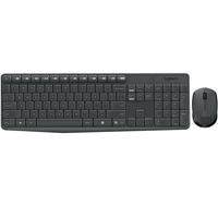Esta es la imagen de teclado y mouse logitech mk235 inalambrico receptor usb (español) gris