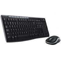 Esta es la imagen de teclado y mouse logitech mk270 inalambrico receptor usb (español) negro