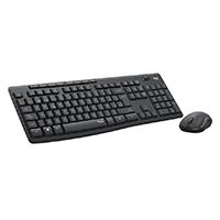 Esta es la imagen de teclado y mouse logitech mk295 silent inalambrico receptor usb (español) negro