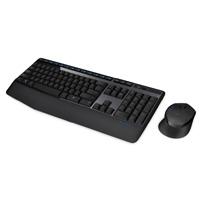 Esta es la imagen de teclado y mouse logitech mk345 inalambrico receptor usb (español) negro
