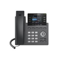 Esta es la imagen de telefono ip grandstream grp2613/ 3 cuentas sip 6 lineas p. a color 2 puertos 10/100/1000 soporta ehs 24 teclas blf soporta poe e incluye eliminador