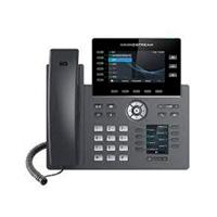Esta es la imagen de telefono ip grandstream grp2616/ 6 cuentas sip 6 lineas pantallas duales lcd a color bluetooth wifi 2 puertos 10/100/1000 soporta ehs soporta poe e incluye eliminador
