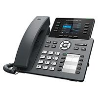 Esta es la imagen de telefono ip grandstream grp2634/ 4 cuentas sip 8 lineas wifi bluetooth pantalla a color 2 puertos 10/100/1000 usb para diadema placa fontal personalizable poe e incluye eliminador