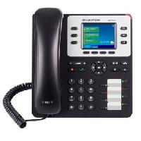 Esta es la imagen de telefono ip grandstream gxp2130 / 3 cuentas sip 3 lineas 2 puertos gigabit bluetooth 8 teclas blf conector rj9 compatible con ehs pantalla lcd a color soporta poe e incluye eliminador