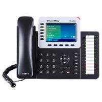 Esta es la imagen de telefono ip grandstream gxp2160 / 6 cuentas sip 6 lineas 2 puertos gigabit bluetooth 24 teclas blf conector rj9 compatible con ehs pantalla lcd a color soporta poe e incluye eliminador