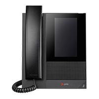 Esta es la imagen de telefono ip hp poly 849a1aaac3 ccx 400/ multimedia sip android 9 pantalla tactil a color de 5 pulgadas 1 puerto usb-a poe no incluye fuente de alimentacion