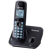Esta es la imagen de telefono panasonic kx-tg4111meb inalambrico pantalla lcd 1.8 color azul teclado iluminado altavoz 50 numero en directorio bloqueo de llamadas no deseadas negro