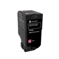 Esta es la imagen de toner laser lexmark 74c4hm0 magenta