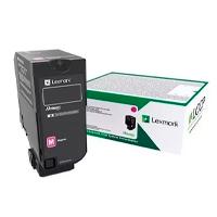 Esta es la imagen de toner laser lexmark color magenta rendimiento estandar