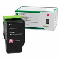Esta es la imagen de toner laser lexmark color magenta rendimiento estandar