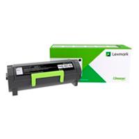 Esta es la imagen de toner laser lexmark color negro extra alto rendimiento