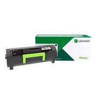 Esta es la imagen de toner laser lexmark color negro rendimiento estandar