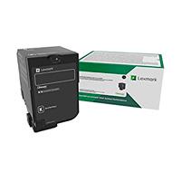 Esta es la imagen de toner laser lexmark color negro rendimiento estandar