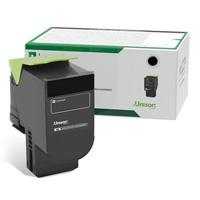 Esta es la imagen de toner laser lexmark color negro
