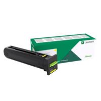 Esta es la imagen de toner lexmark colo amarillo alto rendimiento