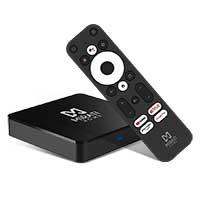 Esta es la imagen de tv box mirati android tv 1o certificado con chromecast built in y google asisstant / 1gb ram / 8gb almacenamiento/ full hd/ hdmi/ usb /micro sd/ wifi/ bt 4.2 / rj45
