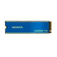 Esta es la imagen de unidad de estado solido ssd interno adata legend 710 512gb m.2 2280 nvme pcie gen 3x4 lect.2400 escrit.1800 mbs pc laptop minipc 3dnand disipador aleg-710-512gcs
