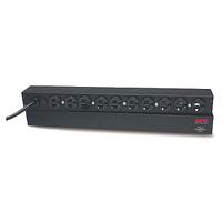 Esta es la imagen de unidad de pdu multicontacto apc para montaje en rack linea basico 1u