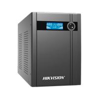Esta es la imagen de ups hikvision de 3000 va / 1800 w / pantalla lcd / protección contra sobrecarga y descarga / entrada y salida 120 vca / 6 tomas nema 5-15r (todos con respado)