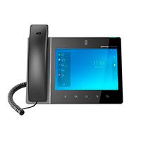 Esta es la imagen de video telefono ip grandstream gxv3480/ 16 cuentas sip 16 lineas 2 puertos giga pantalla tactil a color camara 2mp android 11 bluetooth wifi 6 poe/poe hdmi usb tipo c conector 3.5mm