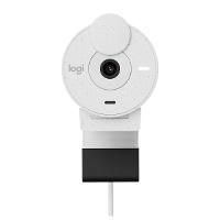 Esta es la imagen de webcam logitech brio 300 color off white fhd 1080 a 30 fps auto enfoque