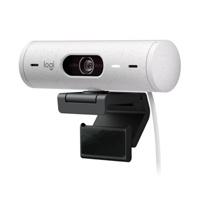 Esta es la imagen de webcam logitech brio 500 full hd 1080p 30fps zoom digital 4x auto enfoque micrófono usb-c blanco