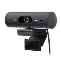 Esta es la imagen de webcam logitech brio 500 full hd 1080p 30fps zoom digital 4x auto enfoque micrófono usb-c grafito